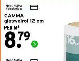 GAMMA GAMMA glaswolrol 12 cm aanbieding