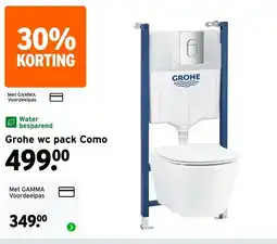 GAMMA Grohe wc pack Como aanbieding