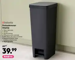 AllesZ brabantia Pedaalemmer StepUp aanbieding