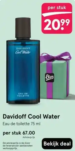 Etos Davidoff Cool Water aanbieding
