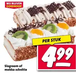 Nettorama Slagroom of mokka schnitte aanbieding