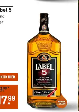 Gall & Gall Label 5 100CL aanbieding