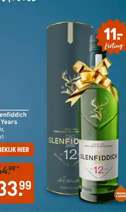 Gall & Gall Glenfiddich 12 Years 70CL aanbieding