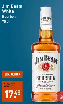 Gall & Gall Jim Beam White 70CL aanbieding
