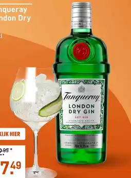 Gall & Gall Tanqueray London Dry 70CL aanbieding