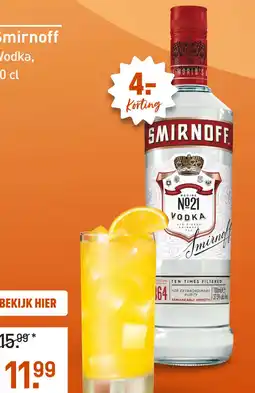 Gall & Gall Smirnoff 70CL aanbieding