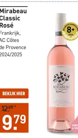 Gall & Gall Mirabeau Classic Rosé 37.5CL aanbieding