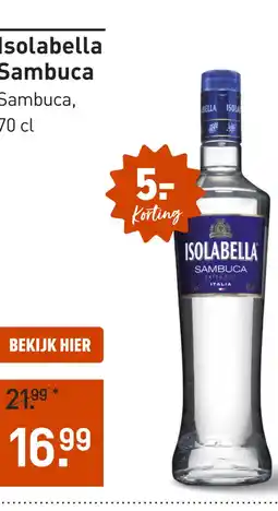 Gall & Gall Isolabella Sambuca 70CL aanbieding