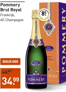 Gall & Gall Pommery Brut Royal 75CL aanbieding