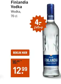 Gall & Gall Finlandia Vodka 70CL aanbieding