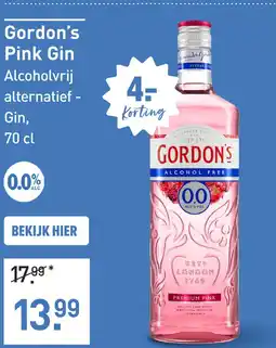 Gall & Gall Gordon’s Pink Gin Alcoholvrij 70CL aanbieding