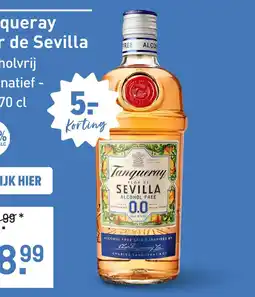 Gall & Gall Tanqueray Flor de Sevilla Alcoholvrij 70CL aanbieding