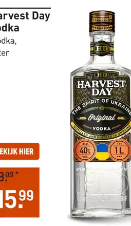 Gall & Gall Harvest Day Vodka 100CL aanbieding