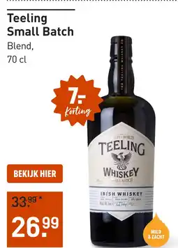 Gall & Gall Teeling Small Batch 70CL aanbieding