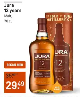 Gall & Gall Jura 12 years 70CL aanbieding