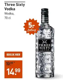 Gall & Gall Three Sixty Vodka 70CL aanbieding