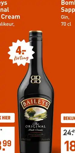 Gall & Gall Baileys Original Irish Cream 70CL aanbieding