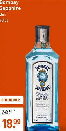 Gall & Gall Bombay Sapphire 70CL aanbieding