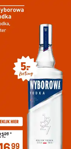 Gall & Gall Wyborowa Vodka 100CL aanbieding