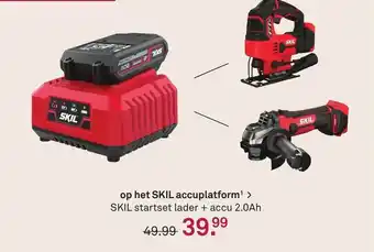 Karwei SKIL startset lader + accu 2.0Ah aanbieding