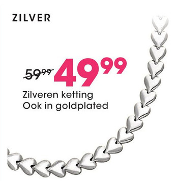 Lucardi Zilveren ketting aanbieding