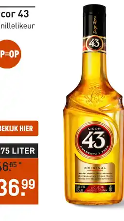 Gall & Gall Licor 43 175 cl aanbieding
