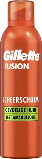 Bol.com Gillette Fusion - Scheerschuim - Met Amandelolie - Gevoelige Huid - 250 ml aanbieding