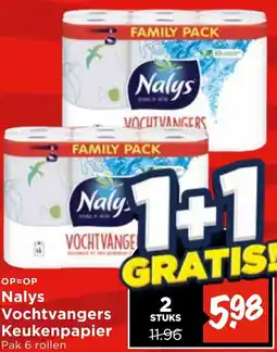 Vomar Voordeelmarkt Nalys Vochtvangers Keukenpapier aanbieding
