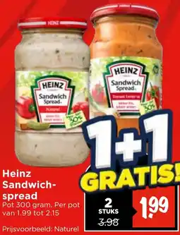 Vomar Voordeelmarkt Heinz Sandwich Spread aanbieding