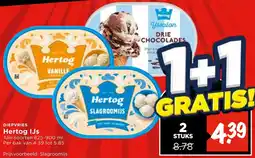 Vomar Voordeelmarkt Hertog IJs aanbieding