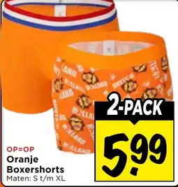 Vomar Voordeelmarkt Oranje Boxershorts aanbieding