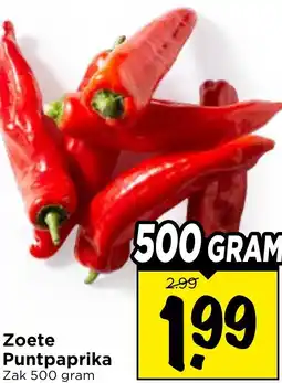 Vomar Voordeelmarkt Zoete Puntpaprika aanbieding