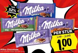 Vomar Voordeelmarkt Milka Chocolade aanbieding