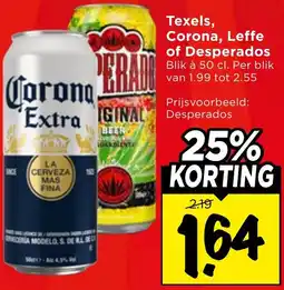 Vomar Voordeelmarkt Texels, Corona, Leffe of Desperados aanbieding