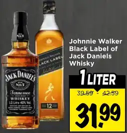 Vomar Voordeelmarkt Johnnie Walker Black Label of Jack Daniels Whisky aanbieding