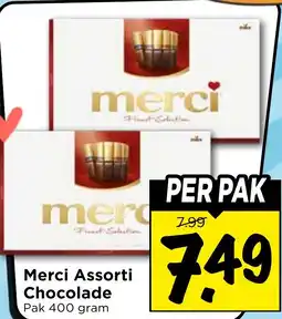 Vomar Voordeelmarkt Merci Assorti Chocolade aanbieding