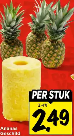 Vomar Voordeelmarkt Ananas Geschild aanbieding
