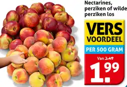 Hoogvliet Nectarines, perziken of wilde perziken los aanbieding