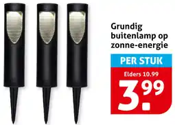Hoogvliet Grundig buitenlamp op zonne-energie aanbieding