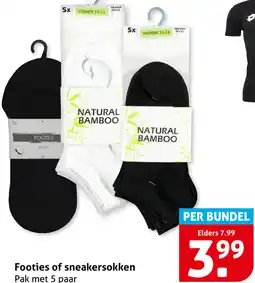 Hoogvliet Footies of sneakersokken aanbieding