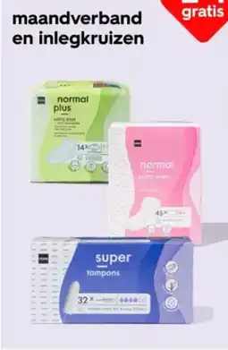 HEMA Maandverband en inlegkruizen aanbieding