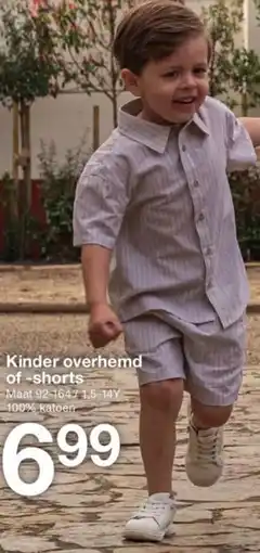 Zeeman Kinder overhemd of shorts aanbieding