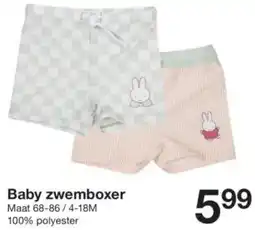 Zeeman Baby zwemboxer aanbieding