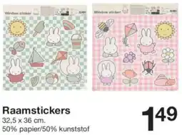 Zeeman Raamstickers aanbieding