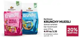 Ekoplaza Barnhouse Krunchy muesli aanbieding