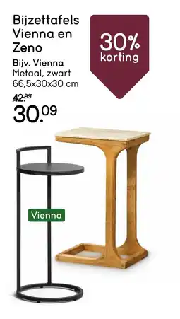 Leen Bakker Bijzettafels vienna en zeno aanbieding