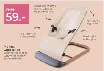 Prenatal Prénatal wipstoel Bo aanbieding