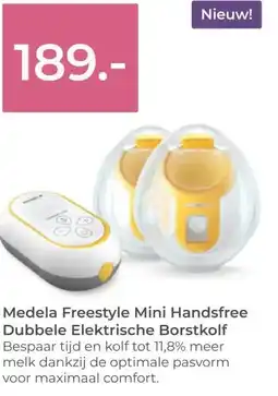 Prenatal Medela Freestyle Mini Handsfree Dubbele Elektrische Borstkolf aanbieding