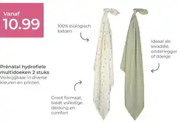 Prenatal Prénatal hydrofiele multidoeken 2 stuks aanbieding