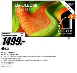 MediaMarkt Bekijk LG 4K OLED Smart TV aanbieding